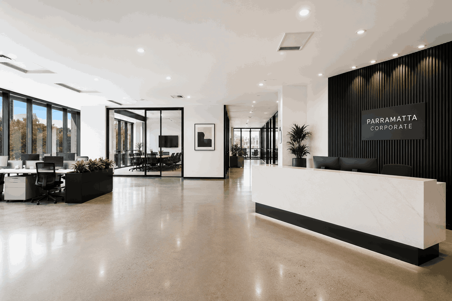 Commercial office painting