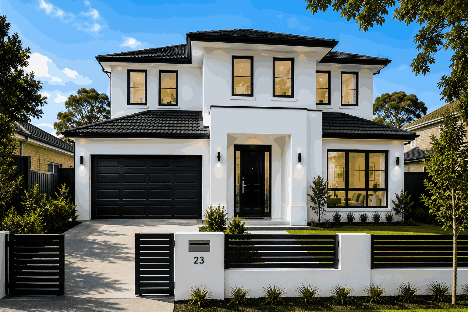 Modern home repaint
