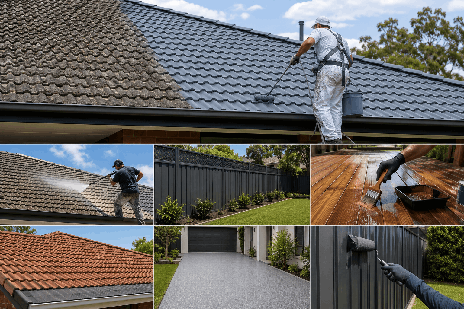 Roof painting fence painting NSW