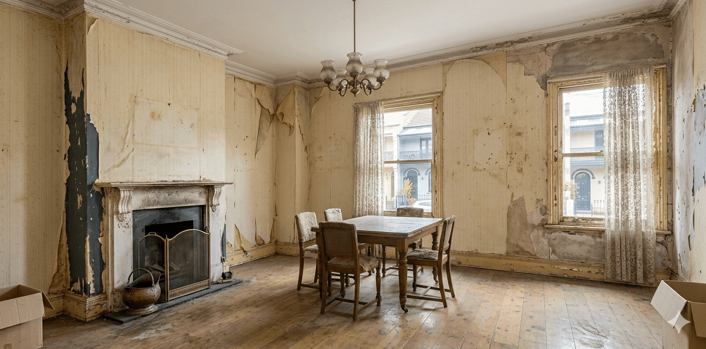 After interior painting